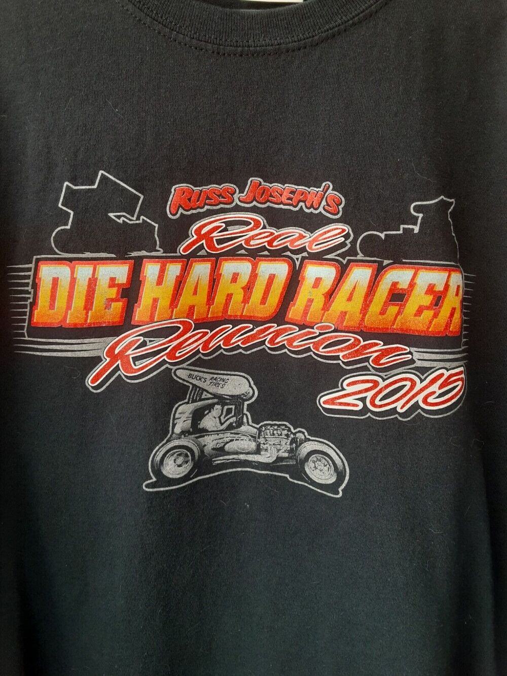Russ Joseph's Real Die Hard Racer Reunion 2015 T Shirt 2XL